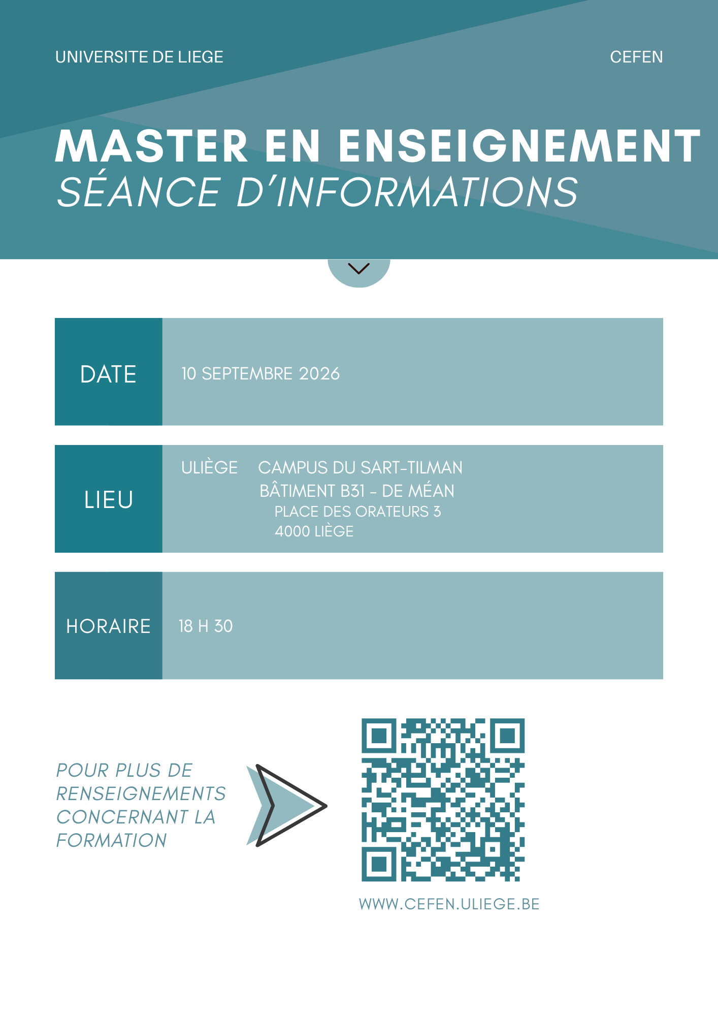Master en enseignement